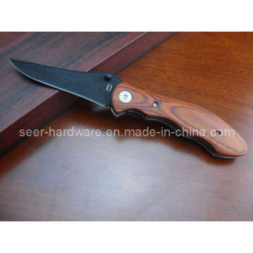 8" Spray Painting Wood Handle Knife (SE-100)
